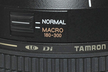Tamron 70-300 mm 4-5.6 Di LD Macro, makro jungiklis